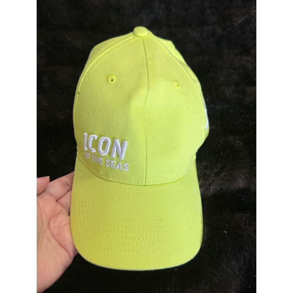 Royal Caribbean Hat Men Strap Back Icon Seas Inaugural Sailing Yellow